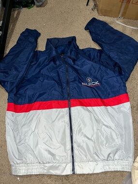 Buick Motorsports Men's Navy, Red & White Windbreaker Jacket